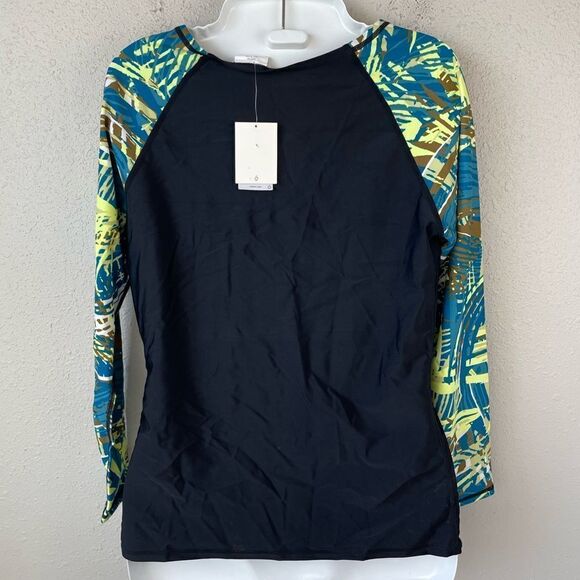 NWT Volcom Lend A Palm Swim Top Size L - Picture 3 of 5